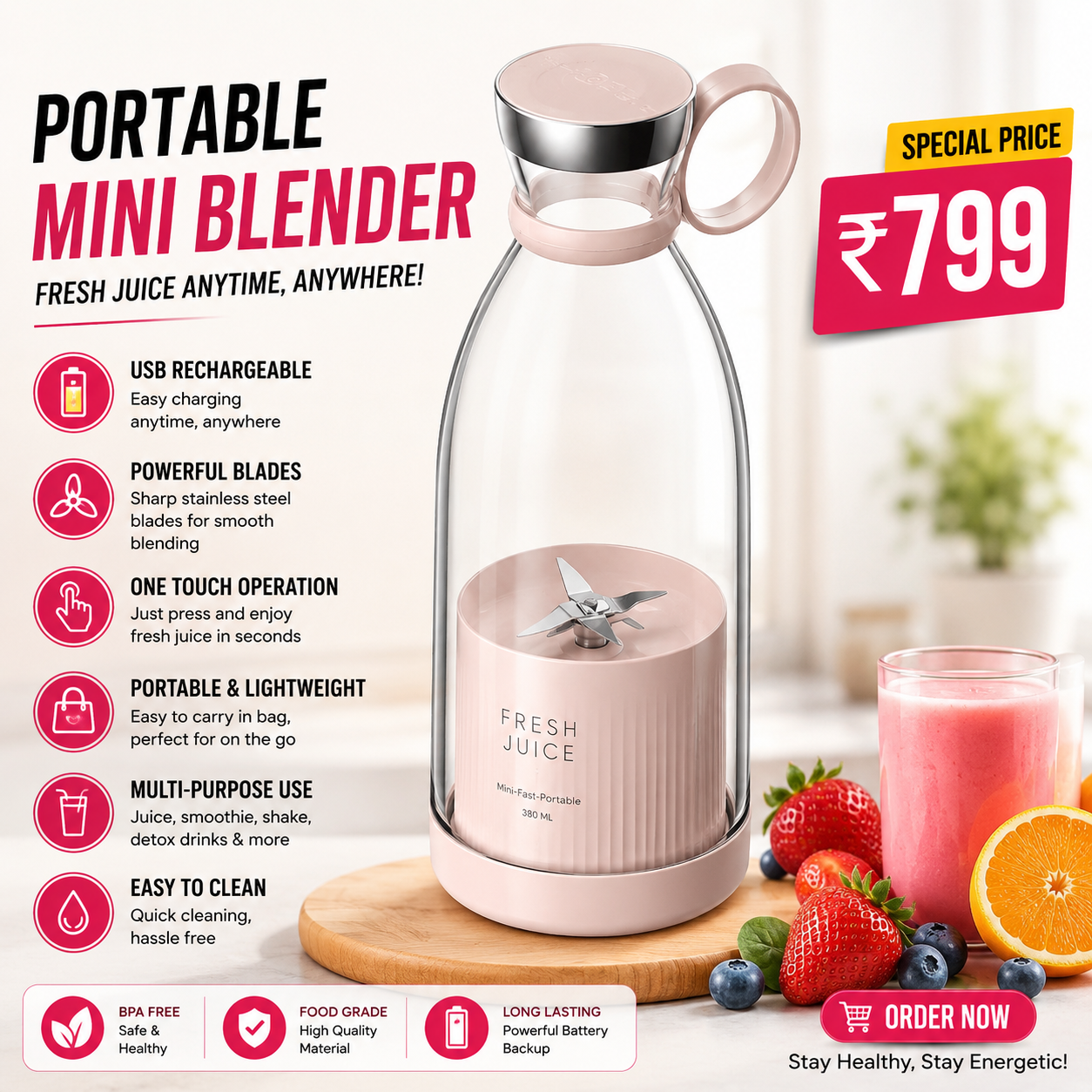 Portable Mini Blender
