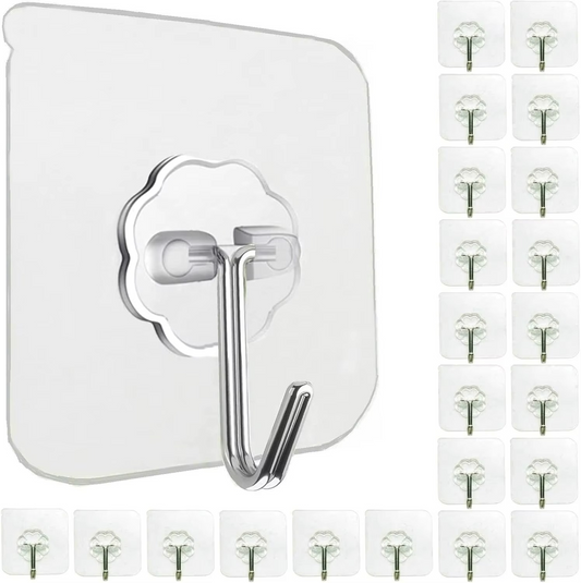 Adhesive Wall Hooks (40 Pcs )