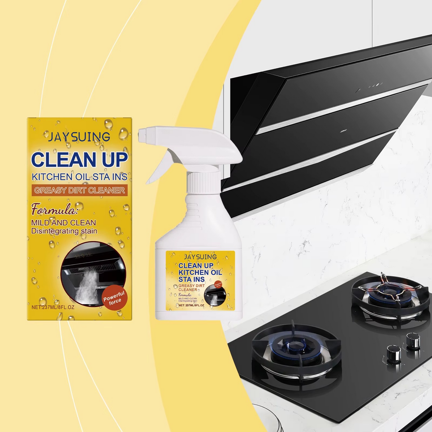 Kitchen Heavy Oil Cleaning Spray (Pack Of 3)