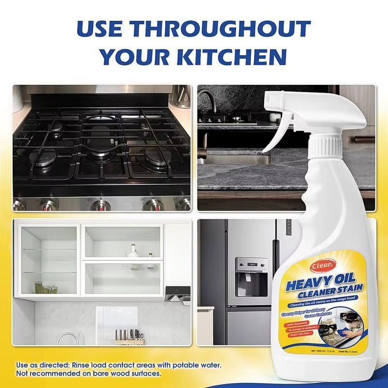 Kitchen Heavy Oil Cleaning Spray (Pack Of 3)